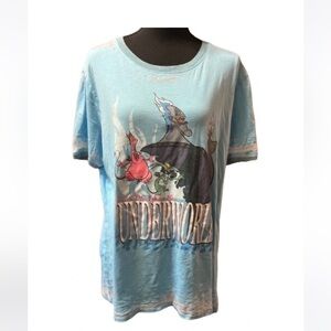Disney 2XL Burn Out Chaser Tee Villain Underworld Cotton Polyester Hades